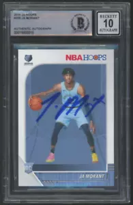 2019-20 Panini Prizm - Ja Morant - Rookie Autograph - Beckett Auto 10 - Bild 1 von 2