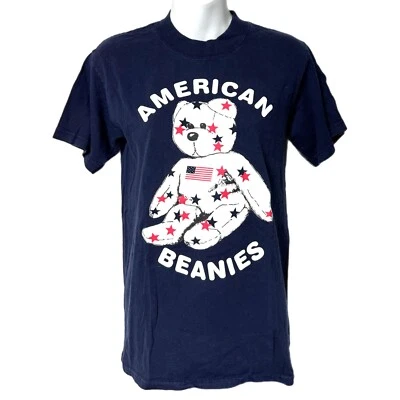 Camiseta Vintage Beanie Babies American Beanies Bandera EE. UU. OSO S Patriótica Foto 1 de 4