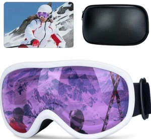 Ski Goggles Men Snowboard Goggles Women with OTG Design Adjustable Strap Anti-UV - Picture 1 of 7