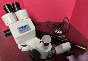 AS IS LUXO Corp Stereo Zoom Microscope w Stand Pole - Picture 1 of 14