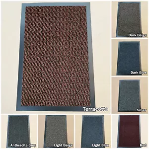 HEAVY DUTY LARGE SMALL RUGS DOOR MULTI HALL KITCHEN NON SLIP RUBBER BARRIER MAT - Picture 1 of 9