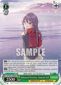 Weiss Schwarz: Rascal Does Not Dream Series- SBY/W114-E036 Knapsack Kid R - Bild 1 von 1