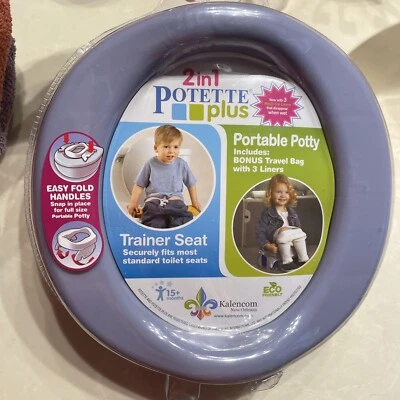 Asiento portátil para orinal/entrenador Potette Plus para niños pequeños púrpura  Foto 1 de 2