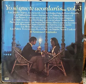Yo Se Que Acordaras Vol. 3 1985 Lp VG Los Angeles Negros, Los Terricolas EMI - Picture 1 of 6