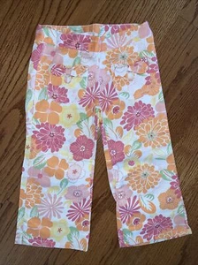 Janie and Jack NWT Sz 5T/5 Floral Bow Pants - Picture 1 of 4