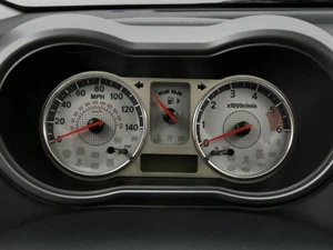 For Nissan Note 2006-2012 Chrome Gauge Trim Dial Rings Polished Alloy New 2pcs - Imagen 1 de 5