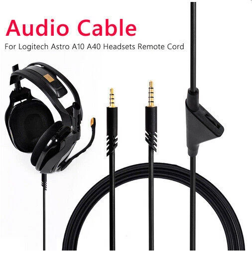 Audio Cable with A 3.5MM Jack For Logitech Astro A40/A30/A10 Gaming Headset Wire - Image 1 of 1