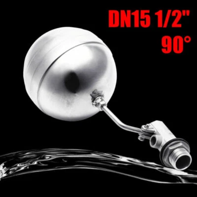 DN15 1/2" Stainless Steel Floating Ball Valve Adjustable Water Level - Image 1 of 4