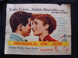 =KONVOLUT JOY Filmplakat EDDIE FISHER DEBBIE REYNOLDS 1/2 Blatt 1957 - Bild 1 von 1