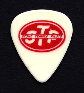 Stone Temple Pilots Dean DeLeo White/Red Guitar Pick STP - 1996 Tiny Music Tour