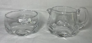 Vintage Orrefors 1598 Crystal Creamer & Open Sugar Bowl Set Signed Edward Hald - Picture 1 of 7