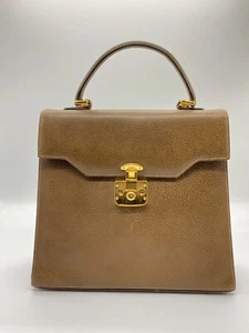 Gucci borsa a mano in pelle marrone autenticità - Foto 1 di 15