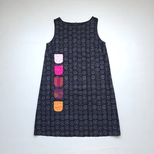 Vestido Marimekko Kihlatasku Iloinen Takki Sin Mangas Midi Bolsillos Talla 42/L - Imagen 1 de 10