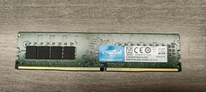 Mémoire DDR4-8 Go 2400-UDIMM 1.2v CL17 CRUCIAL double face Occasion - Imagen 1 de 1