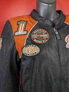 Women’s Harley-Davidson Jacket with Fleece Inner Jacket & safety Plates Size Sm - Picture 1 of 22