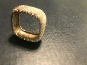 Tereno .925 Sterling Silver Square Ring Made in Italy Size 7 - Picture 1 of 5