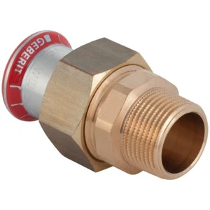 GE Mapress C-acier vissage de transition avec AG d22-R1 galvanisé - Photo 1/3