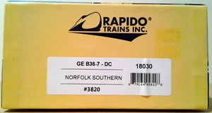 HO SCALE RAPIDO GE B36-7 NORFOLK SOUTHERN NS #3820 18030 - Picture 1 of 12