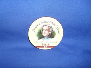 BELL'S SCOTCH WHISKY CORK BACKED COASTER - FAMOUS SCOTTISH MEN - BONNIE PRINCE - Picture 1 of 3