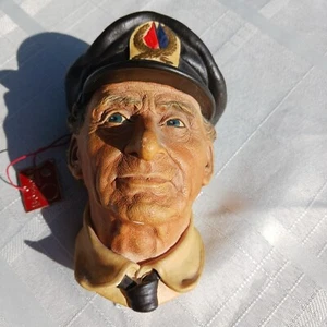 Sea Captain 1972 Bossons Artware Chalkware, Kopf Figur Wandbild hängend  - Bild 1 von 6