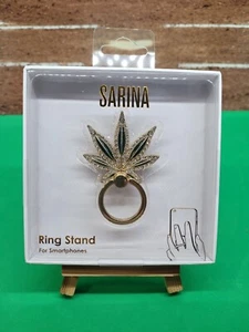Sarina Marijuana Leaf Smartphone Ring Stand * NEW * Kickstand - Picture 1 of 2
