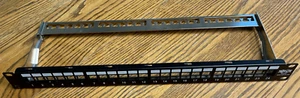 Tripp Lite N062-024-KJ-SH Blank Patch Panel 24Pt RJ45 USB HDMI N062024KJSH Used - Picture 1 of 3