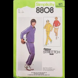 Vtg Simplicity Teen Boy Jacket/Pants/Shorts Pattern #8808 Size 16-18-20 UNCUT - Picture 1 of 6