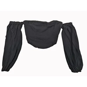 Wild Fable Black Off-Shoulder Long Sleeve Top SIZE S NWOT - Picture 1 of 9