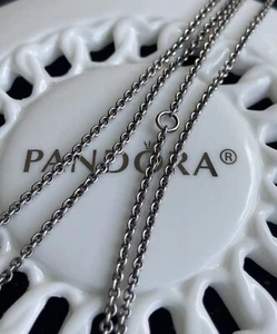 Authentic Pandora Oxidized Cable Chain #590402 - Picture 1 of 3