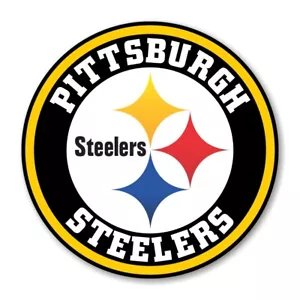 Pittsburgh Steelers Round Decal - Picture 1 of 1