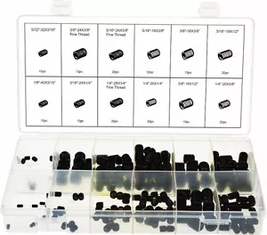 Swordfish 31440 - 200pc SAE Hex Head Set Screw Grub Screw Assortment - Foto 1 di 2