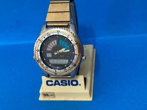 CASIO VINTAGE YACHT TIMER UHR 100 METER WR 389 AD-500 LÄUFT. - Bild 1 von 9