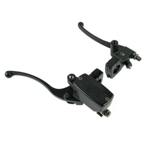 Motorcycle Black 1" 25mm Handlebar Brake Master Cylinder and Clutch Lever - Picture 1 of 6