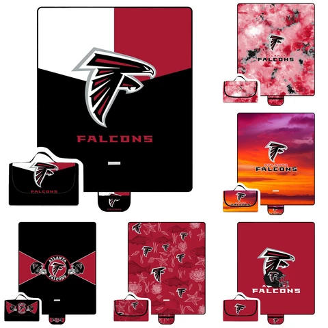 Atlanta Falcons Waterproof Picnic Blanket Foldable Oxford Family Camping Mat Cover