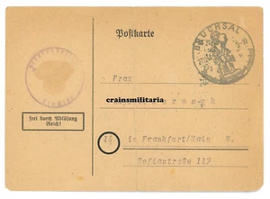 Orig. Postkarte Zuchthaus und Strafgefängnis BRUCHSAL Frankfurt am Main 1944 - Bild 1 von 2