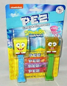 Bob Esponja Dispensadores Pez Paquete de 2 con 4 Rollos de Caramelo CRISTALES BOB y Bob Esponja - Imagen 1 de 1