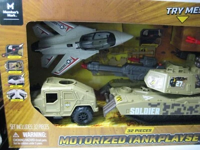 Member's Mark Soldier Force Motorized Tank 32 Pieces Playset BRAND NEW IN BOX - Image 1 of 4