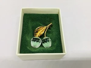 SWAROVSKI CRYSTAL MEMORIES CHERRY BROACH ACCESSORIES NEW IN BOX - Picture 1 of 10