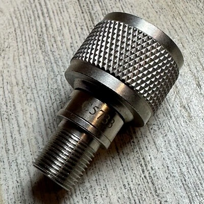 Centric RF C5733 N Male 75OHM-F Female 75OHM 2GHZ VSWR 1.2 Brass Body Connector - Image 1 of 4