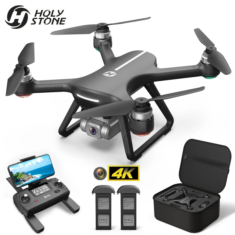 Holy Stone HS700E Drone sin escobillas con cámara 4K UHD EIS GPS 5GHz RC Cuadricóptero Foto 1 de 4