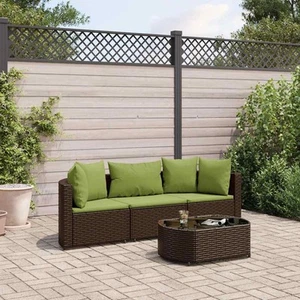 Vidaxl Gartenmöbel Sofa Garnitur Lounge Sitzgruppe 5-tlg. Schwarz Poly Rattan vi - Bild 1 von 33