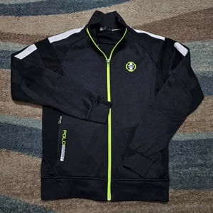 Polo Sport US Open Performance Track Jacket Black Neon Full Zip Men’s - Picture 1 of 9