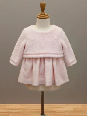 Cat & Jack Baby Girl Fleece Sweater Dress Infant Girl Size 3-6 months Pink - Изображение 1 из 4