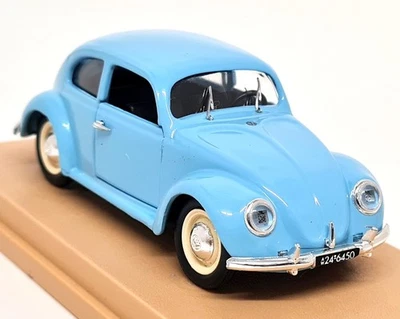 Rio 1/43 Volkswagen Beetle 1953 Oval Rear Window Light Blue Diecast Model Car - Image 1 of 4