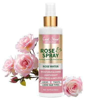 Agua de rosas para locos, spray refrescante hidratante para cuero cabelludo, agua de rosas para cabello Foto 1 de 4