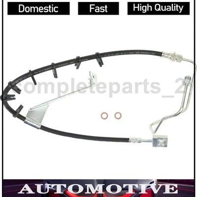 1 Front Left Brake Hydraulic Hose Brake Line Fits Chevrolet C6500 Kodiak 8.1L - Image 1 of 3