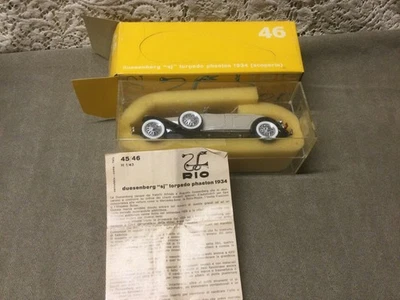 1:43, RIO, #46 DUESENBERG "SJ" TORPEDO PHAETON 1934 (SCOPERTA) MODELO FUNDIDO A PRESIÓN Foto 1 de 3