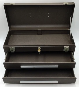 Vintage KENNEDY 2 Drawer 20" Tool Box #220 Machinist Chest w/Keys EXCELLENT - Picture 1 of 18