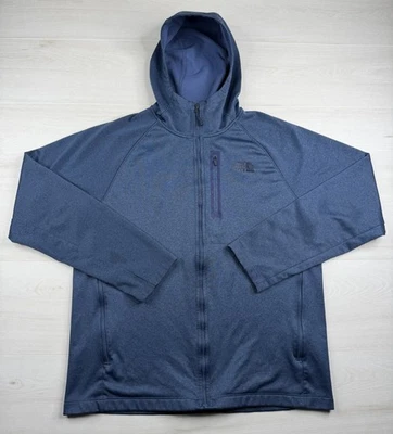 The North Face Canyonlands Jacket Full Zip Fleece Hoodie Heather Blue Mens L EUC - Image 1 of 4