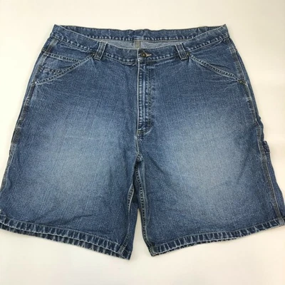 Pantalones Cortos Lee Dungarees Denim Carpintero Para Hombres 42 Azul 100% Algodón Martillo Lazo Lavado Foto 1 de 4